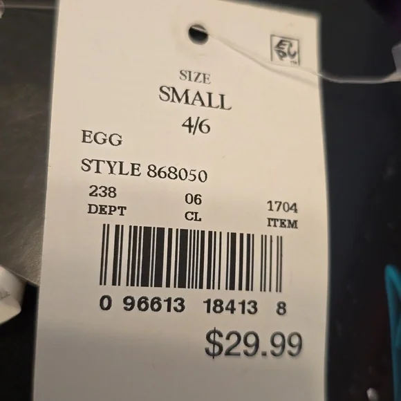 #43 Aqua green swimsuit top tankini Set size small - Picture 4 of 9